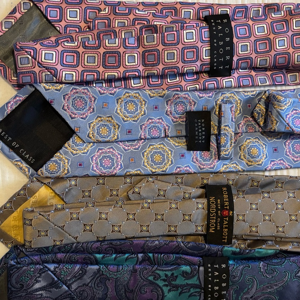 Robert Talbott Multicolor Patterned Ties $25.00 E… - image 2